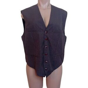 Vintage Men's Formal Imperial Vest Faux Wool  Fancy Special Occasion Size‎ M